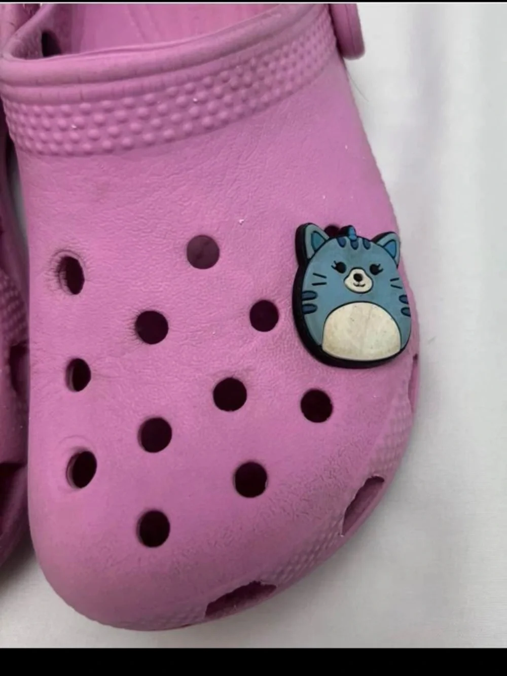 Kids Crocs Pink Lightweight Clog Shoes with Fun Charms C10